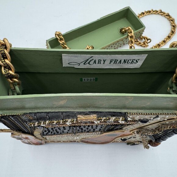 Mary Frances Bag Womens Beaded Music Instruments Shoulder Crossbody Chain Purse - Picture 10 of 13